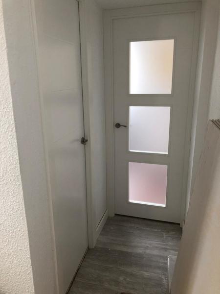 Puerta blanca laca maciza