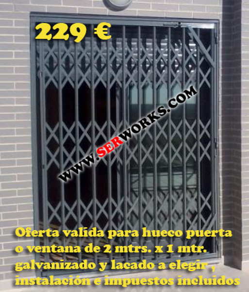 Puertas de ballesta / concertina doors  - OFERTA ESTRELLA - 229 € terminada