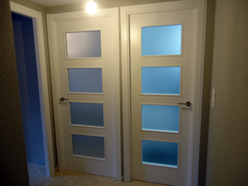 puertas lacadas en blanco