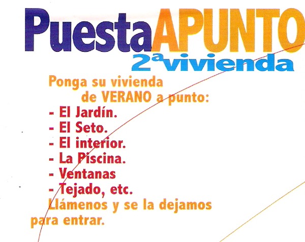 Puesta a punto de su 2ª Vivienda
