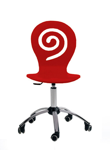 Silla de estudio de madera