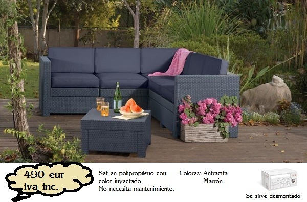 SOFA MODULAR EN RESINA Y FIBRA DE VIDRIO