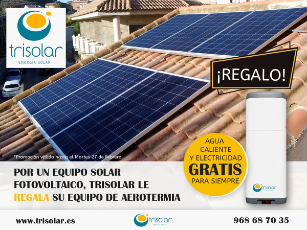 TRISOLAR TE REGALA TU EQUIPO DE AEROTERMIA