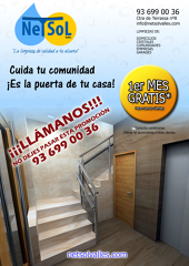 1 mes gratis de limpieza en tu comunidad