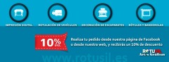 10% descuento para cualquier pedido a través de internet