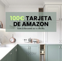 100€ Tarjeta Amazon con reforma de tu cocina
