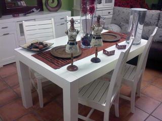 Oferta mesa y 4 sillas madera teca 1019 €