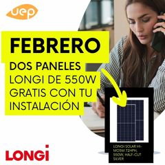 2 PANELES DE 550W GRATIS EN TU INSTALACIÓN