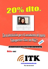 20% dto. en instalación video portero clase 100 wifi