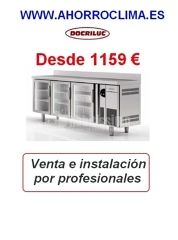 Oferta mesa refrigerada y de congelación acero inoxidable Docriluc desde  1159€