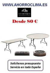 Oferta Mesas Plegables Cortijo Para Cafeterías, Restaurantes Desde 80 €