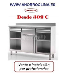 Oferta Contra Mostrador Cafetero Acero Inoxidable Docriluc, Con Cajones Auxiliares 309 €+IVA