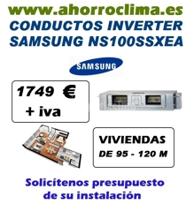 Oferta Conductos Inverter Ns100ssxea Samsung 1749 € + IVA