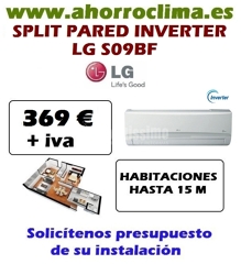Oferta Aire Acondicionado Split Inverter Lg S09bf 369 € + IVA