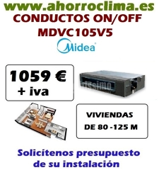 Oferta Aire Acondicionado Conductos On Off Midea 1059 €+ IVA