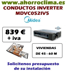 Oferta Aire Acondicionado Conductos Inverter Midea 839 € + IVA