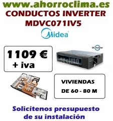 Oferta Aire Acondicionado Conductos Inverter Midea 1109 € + IVA