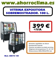 Oferta Vitrina Expositora Sobremostrador Aneto 100, 100l 399 € + IVA