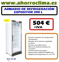 Oferta Armario Refrigeración Expositor Ae 390, 390 Litros 504 € +IVA