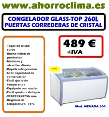 Oferta Congelador Glass-top Tapas Correderas 489 € + IVA