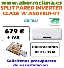 Oferta Aire Acondicionado Asd18ui-vt Split Inverter Daitsu 679 € + IVA
