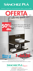 50% descuento mueble Khroma de Roca