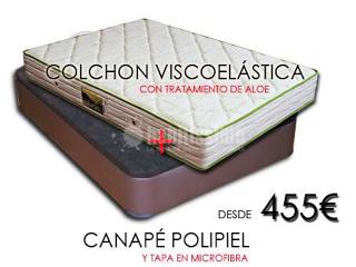 Oferta colchón visco + canapé polipiel desde 455€ (135x190cm) 
