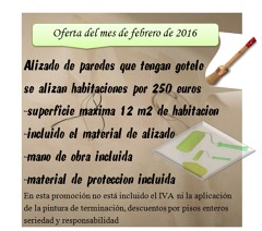 alisado de paredes