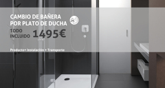 Cambio bañera por plato de ducha en Valladolid
