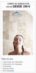 cambio de bañera por ducha