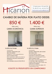 Cambio de Bañera por Plato