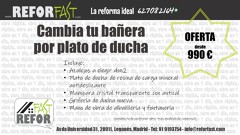 Cambio de bañera por plato de ducha