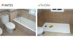 Cambio de bañera por plato de ducha