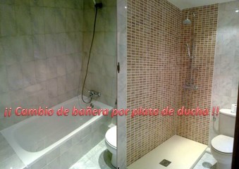Cambio de bañera por plato de ducha