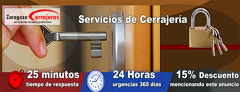 Cerrajeros Zaragoza Baratos -21% Descuento*