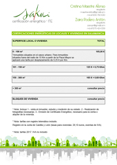 Certificaciones energéticas