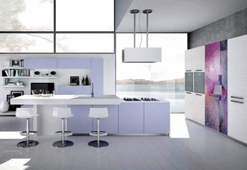 Cocina con isla central