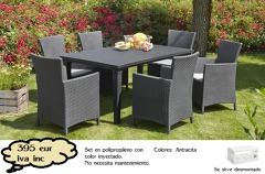 COMEDOR JARDIN RESINA TRENZADA