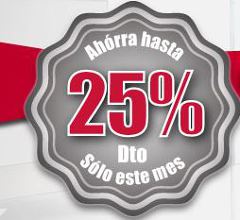 Descuento hasta del 25%