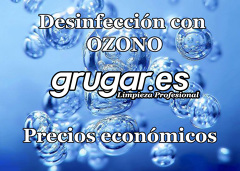 Desinfección mediante cañón de ozono