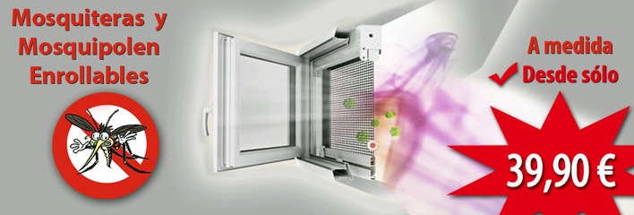 El mejor precio en mosquiteras enrollables a medida.