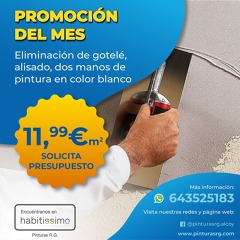 Eliminamos el gotelé por 11,99€