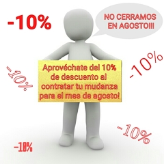 EN AGOSTO TRABAJAMOS POR Y PARA TI! PROMOCION 10% DE DESCUENTO