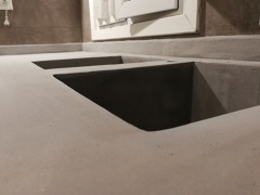 Encimera microcemento