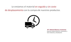 Envío sin coste de desplazamiento 