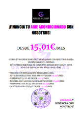 ¡FINANCIA TU AIRE ACONDICIONADO!
