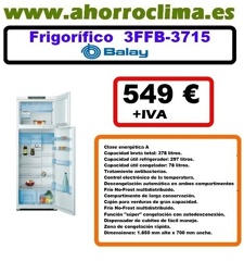 frigorífico de 2 puertas no frost Balay 3ffb-3715  clase a