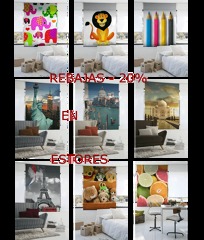 Hasta el 20 % de descuento en estores personalizables