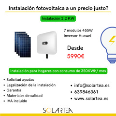 Instalación 3kw