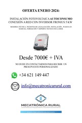 INSTALACIÓN FOTOVOLTAICA AUTOCONSUMO